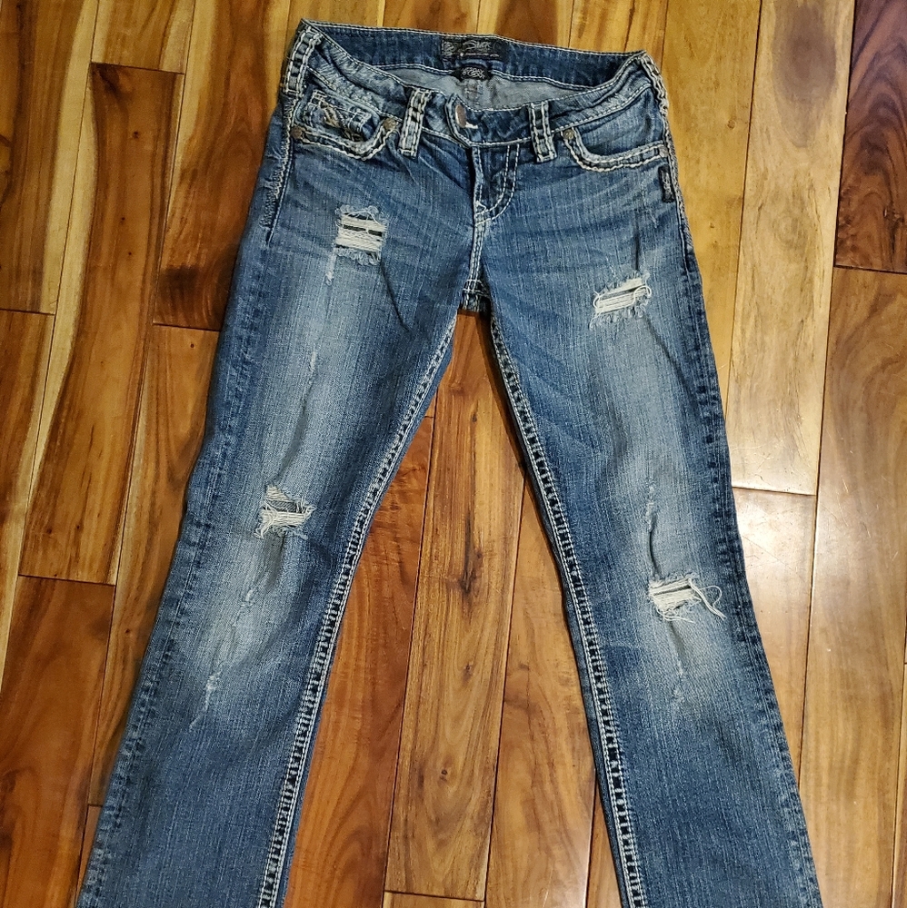 Silver jeans